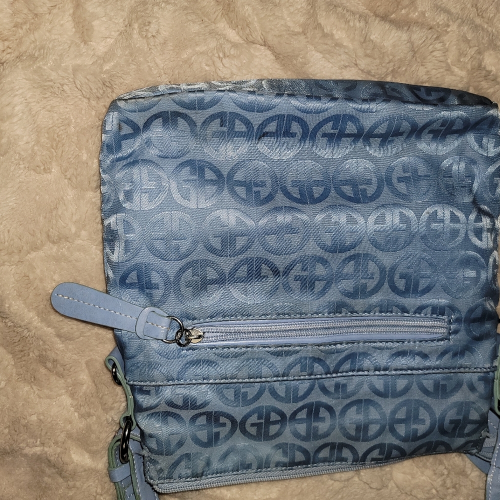 Stylish Blue Patterned Giani BernininCrossbody Wo… - image 4